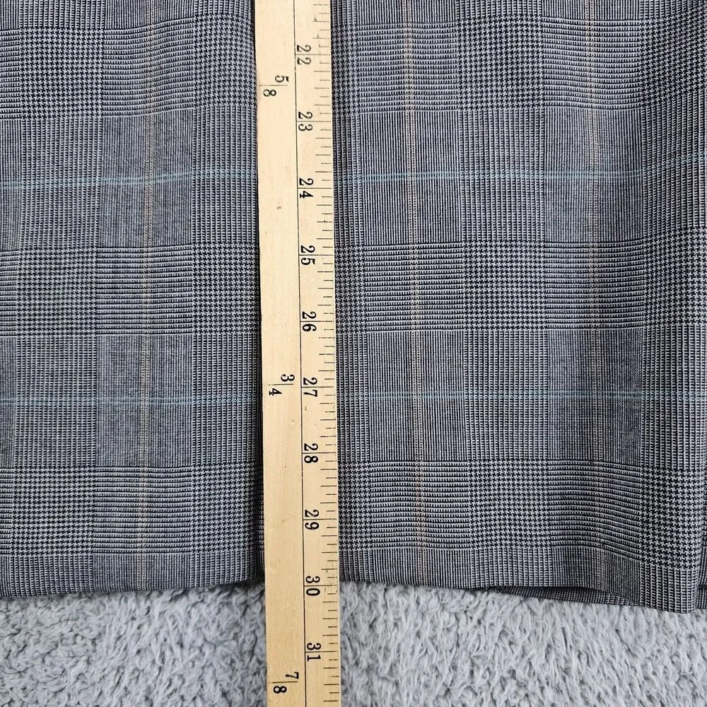 Southwick Blazer Sport Coat Men 42R Gray Wool Glen Check Plaid 80s 90s Vintage